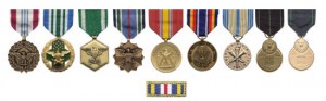 Lester's military medals